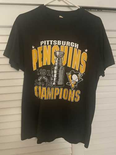 Vintage 1991 Pittsburgh Penguins Stanley cup shirt - image 1