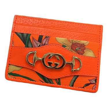 Gucci Zumi leather card wallet