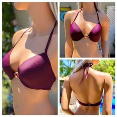 V.Secret Push-Up Triangle Halter String Bikini Top - image 1