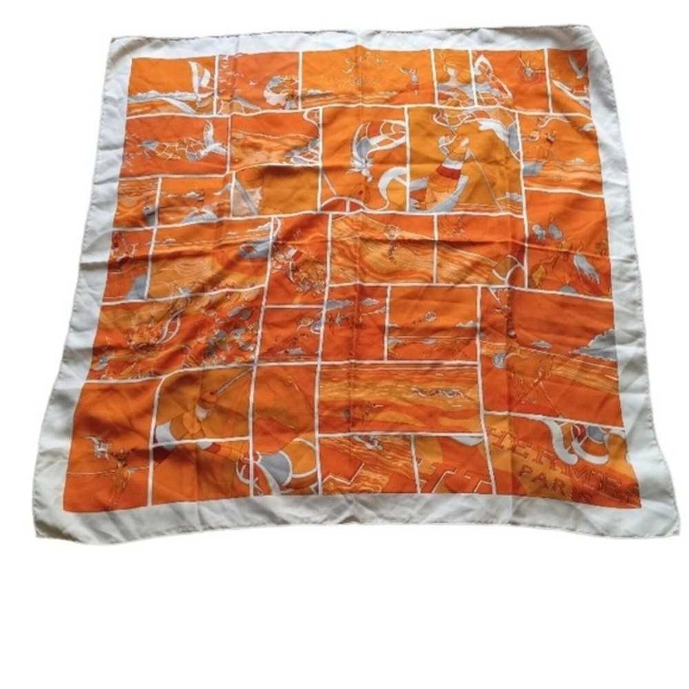 Hermes HERMES 100% silk scarf - image 1