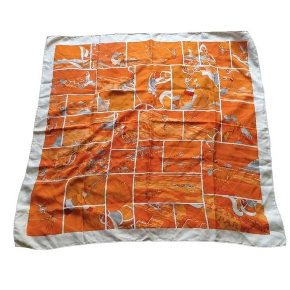 Hermes HERMES 100% silk scarf - image 2