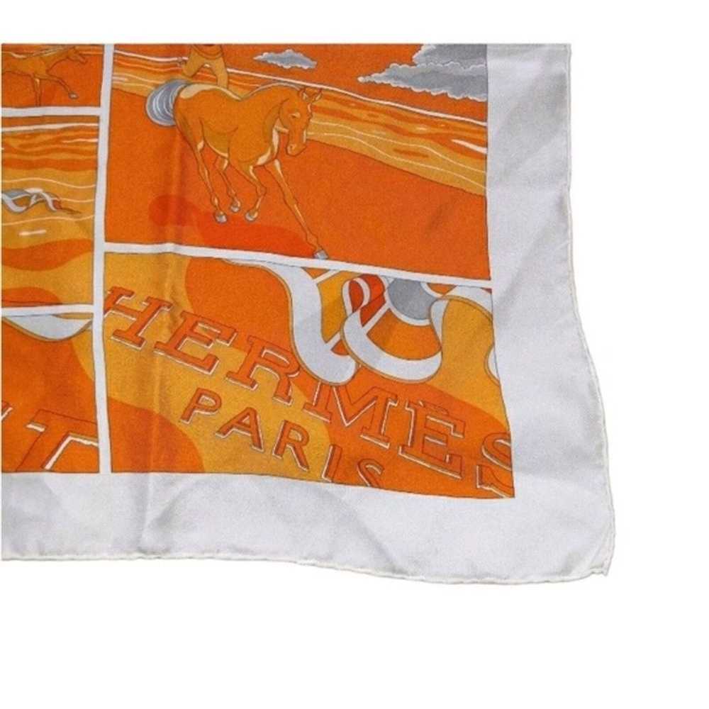 Hermes HERMES 100% silk scarf - image 3