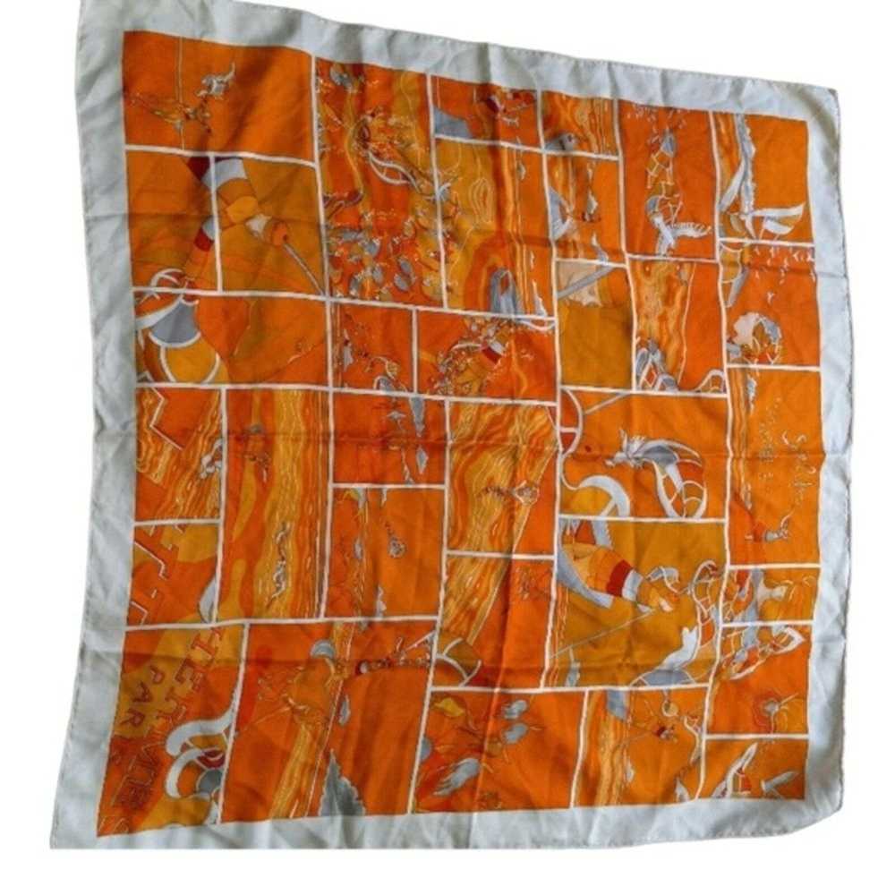 Hermes HERMES 100% silk scarf - image 4