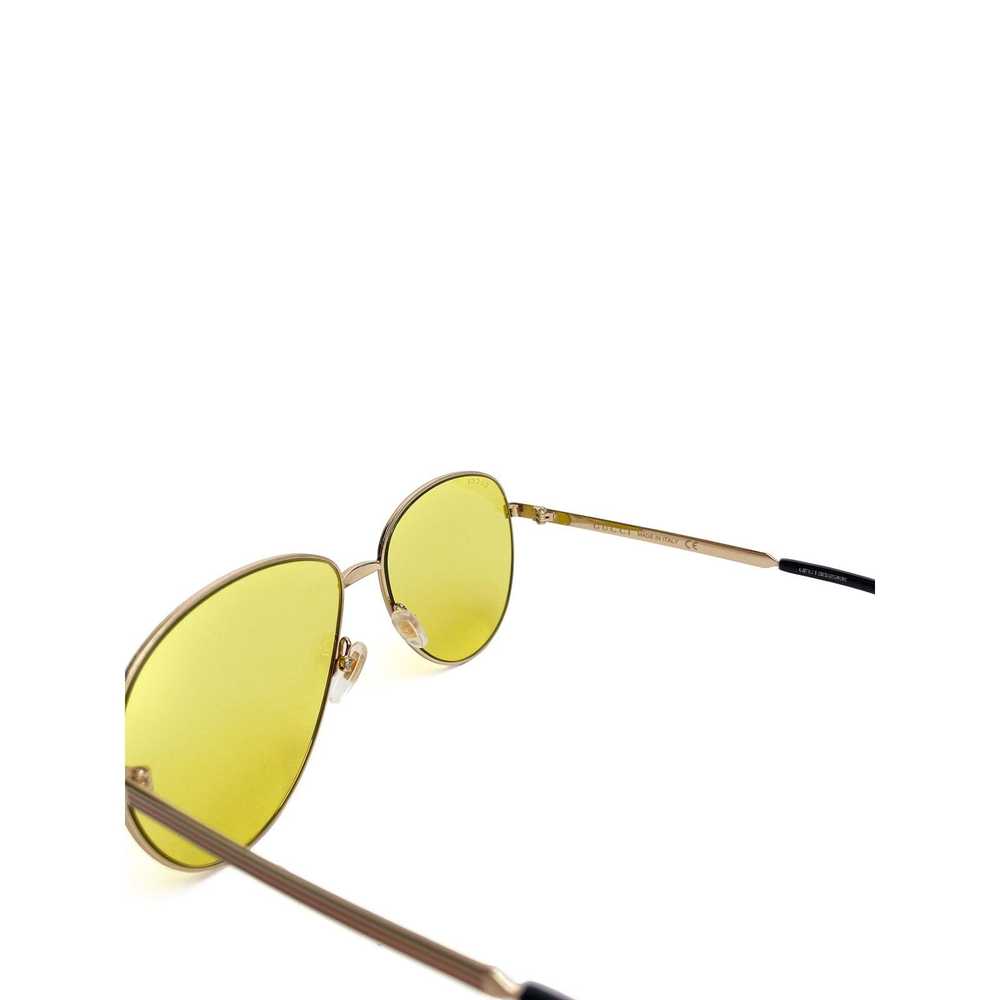 Gucci Gold Aviator Yellow Lens Sunnies - image 4