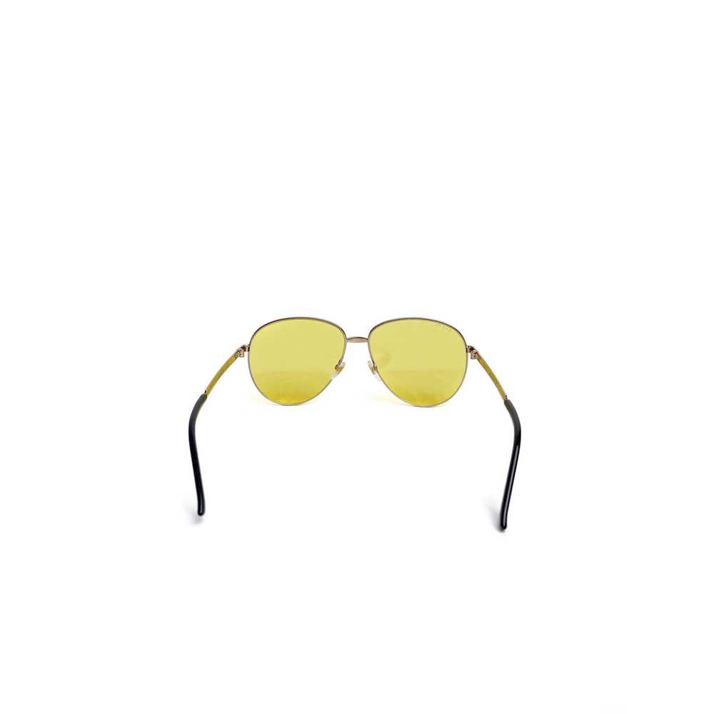 Gucci Gold Aviator Yellow Lens Sunnies - image 5