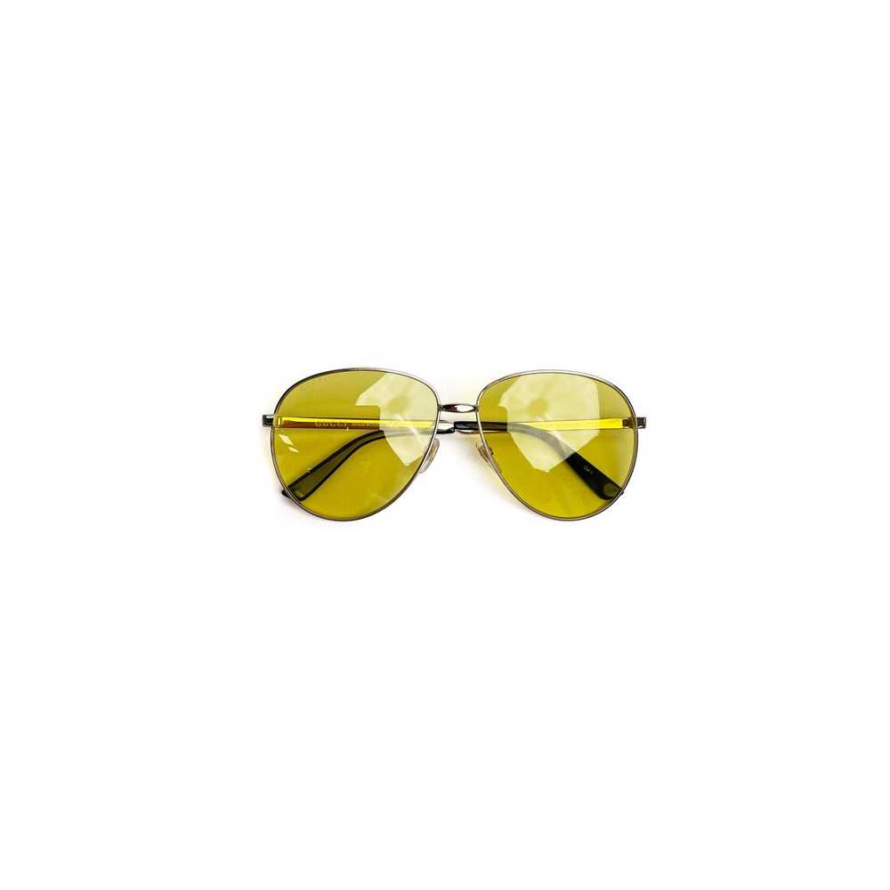 Gucci Gold Aviator Yellow Lens Sunnies - image 6