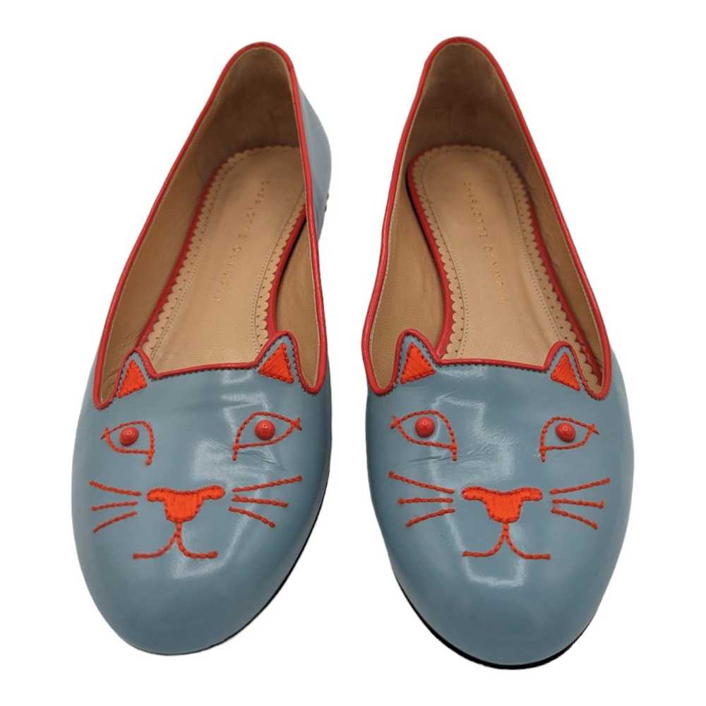 Charlotte Olympia Charlotte Olympia Leather Kitty… - image 2