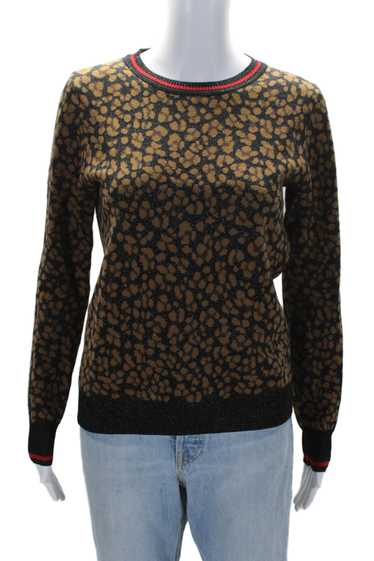 Scotch And Soda Womens Scoop Neck Metallic Knit Sw