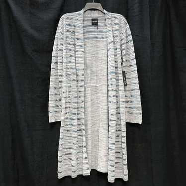 NWT Wmns NIC+ZOE Gray & Blue Long Duster Cardigan… - image 1