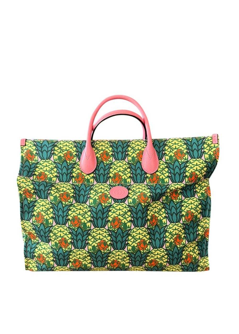 Product Details Gucci Green Pineapple Tote Bag - image 1