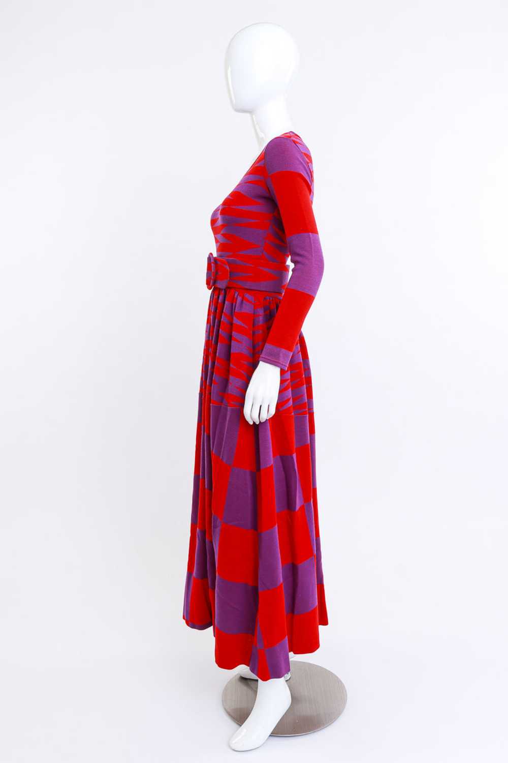 RUDI GERNREICH Op Art Wool Knit Dress - image 3