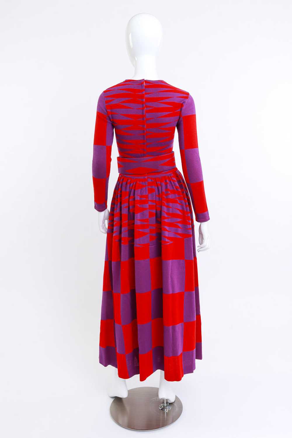 RUDI GERNREICH Op Art Wool Knit Dress - image 4