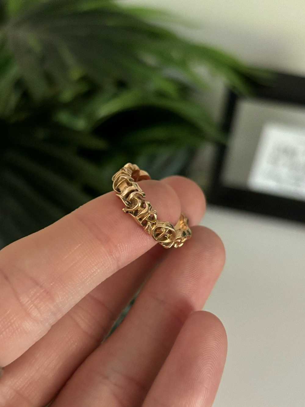 2024 SUPER RARE - SOLID 22K SPELL OUT RING - image 10