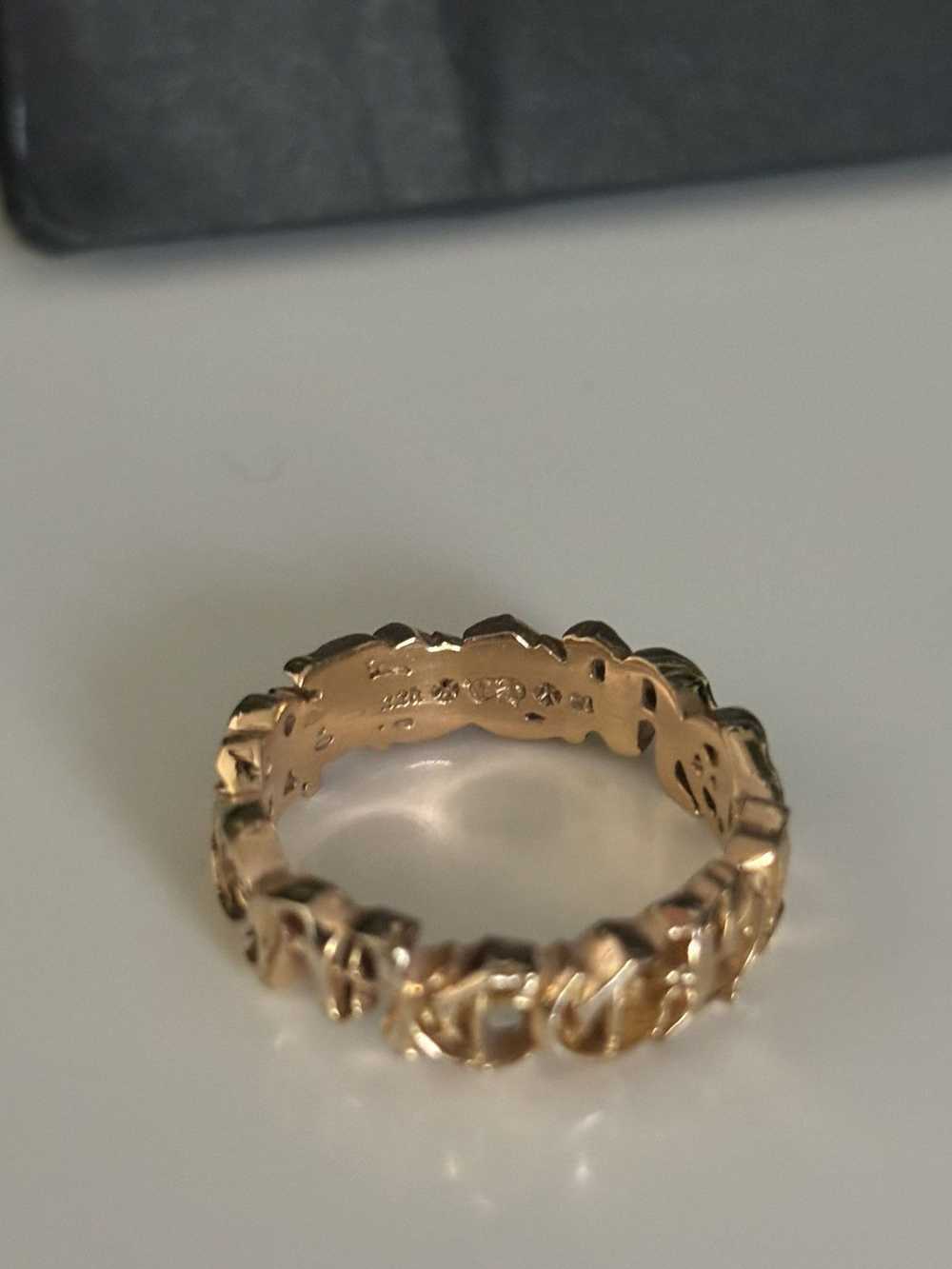 2024 SUPER RARE - SOLID 22K SPELL OUT RING - image 12