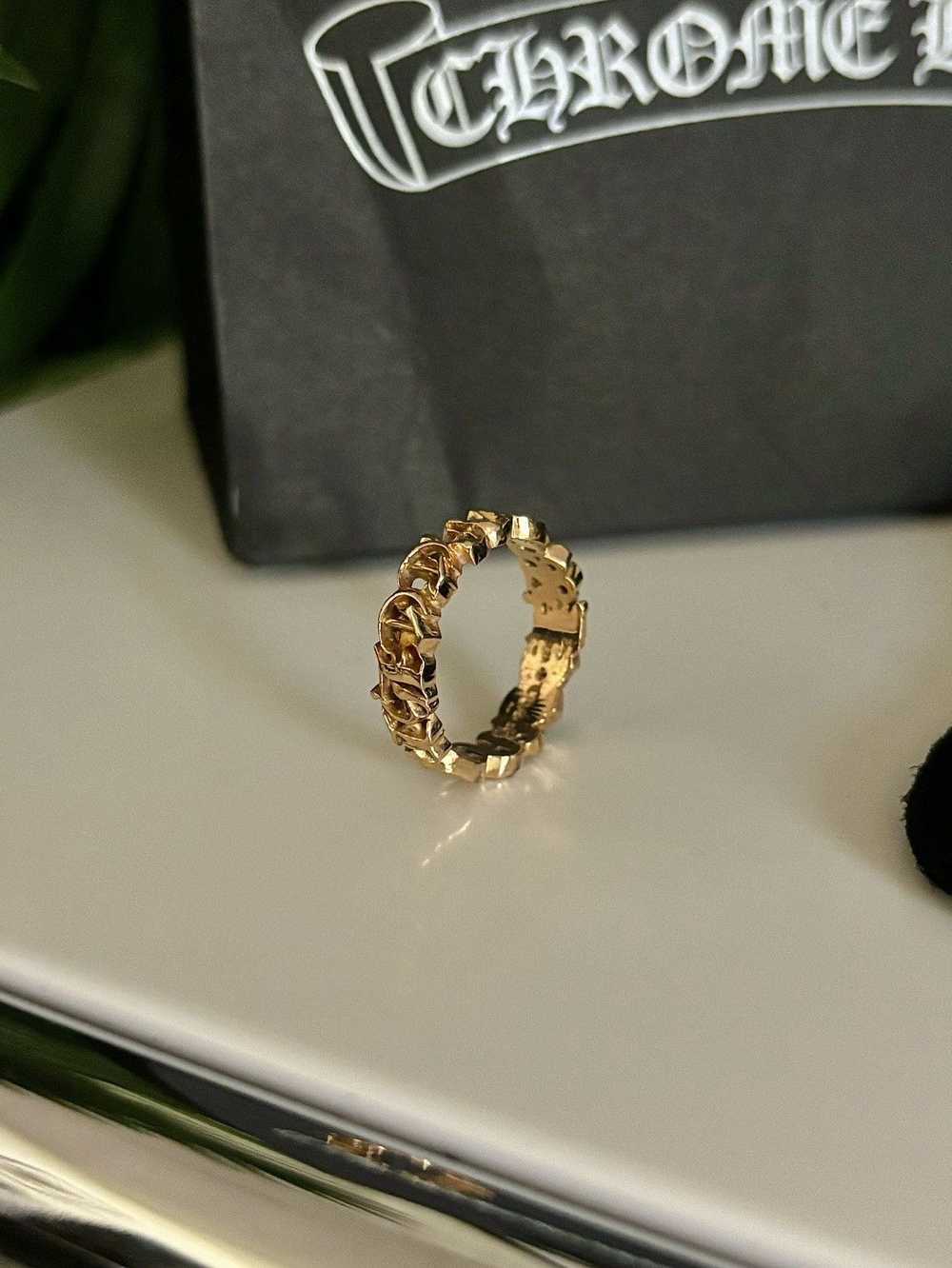 2024 SUPER RARE - SOLID 22K SPELL OUT RING - image 2