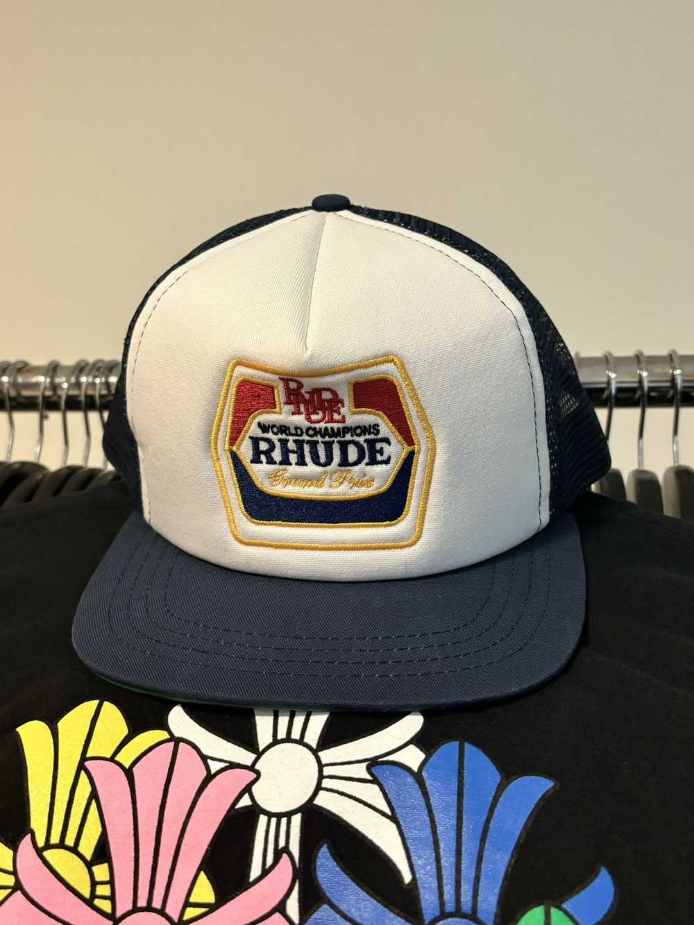 RHUDE RACING WORLD PRIX SNAPBACK HAT - image 5