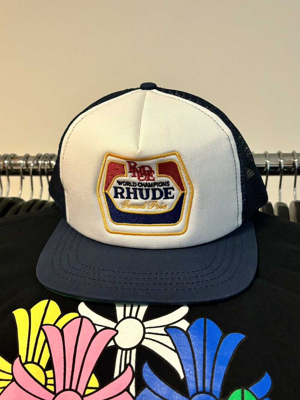 RHUDE RACING WORLD PRIX SNAPBACK HAT - image 6