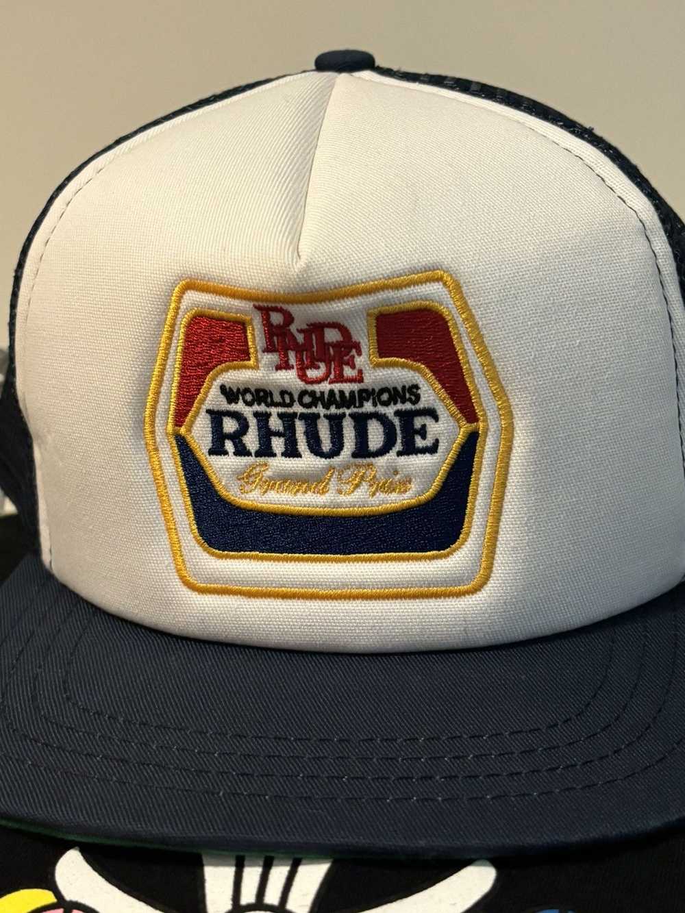 RHUDE RACING WORLD PRIX SNAPBACK HAT - image 7