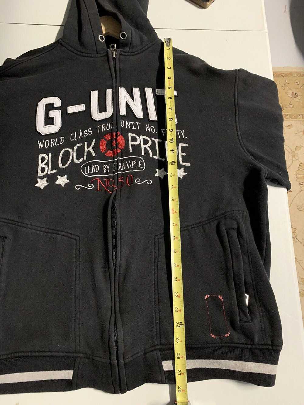 G Unit Vintage 2000s G-Unit Block Pride Black Zip… - image 5