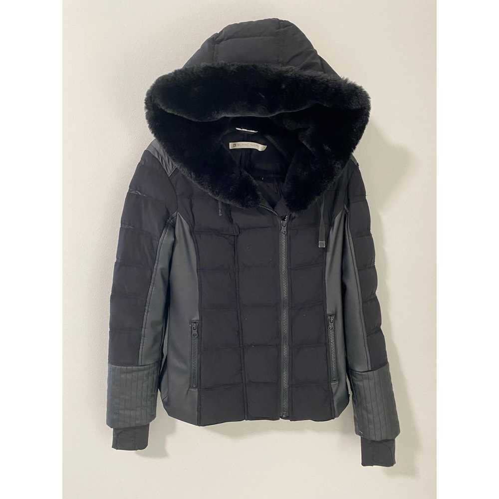 Blanc Noir Blanc Noir Faux Fur Hooded Moto Puffer… - image 3