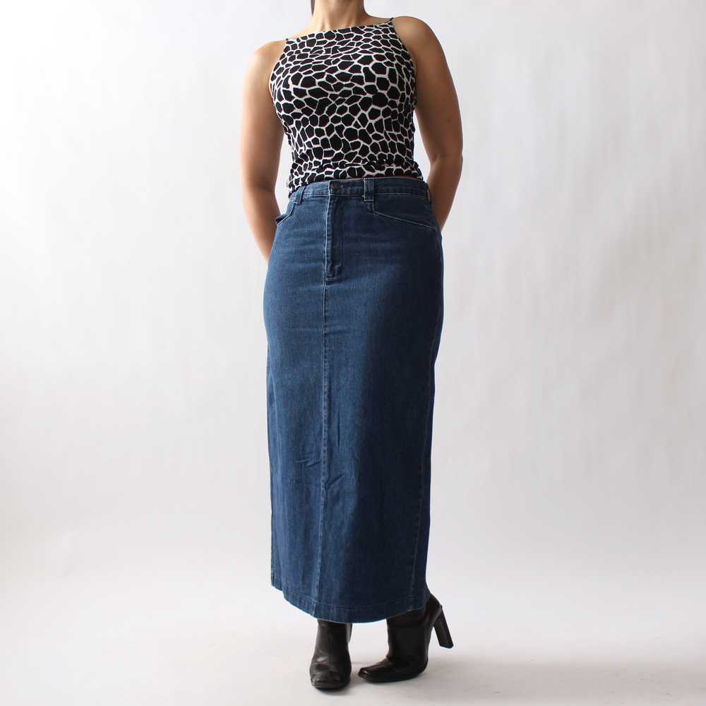 Vintage Lee Denim Skirt - W29 - image 3