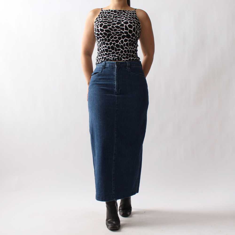 Vintage Lee Denim Skirt - W29 - image 4