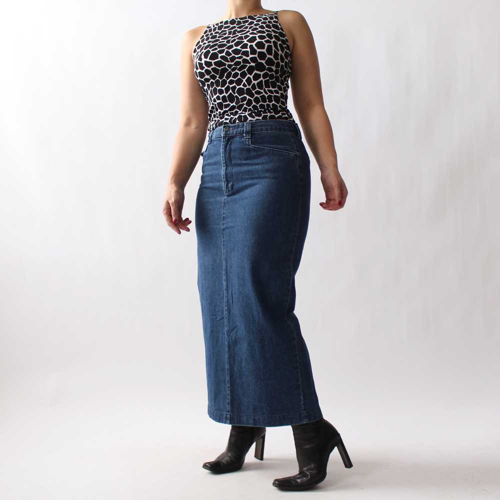 Vintage Lee Denim Skirt - W29 - image 5