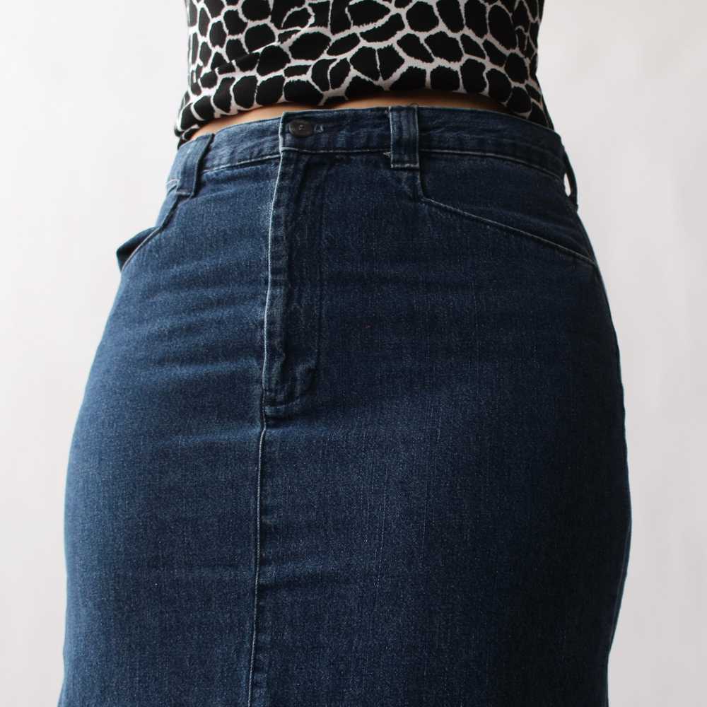 Vintage Lee Denim Skirt - W29 - image 7