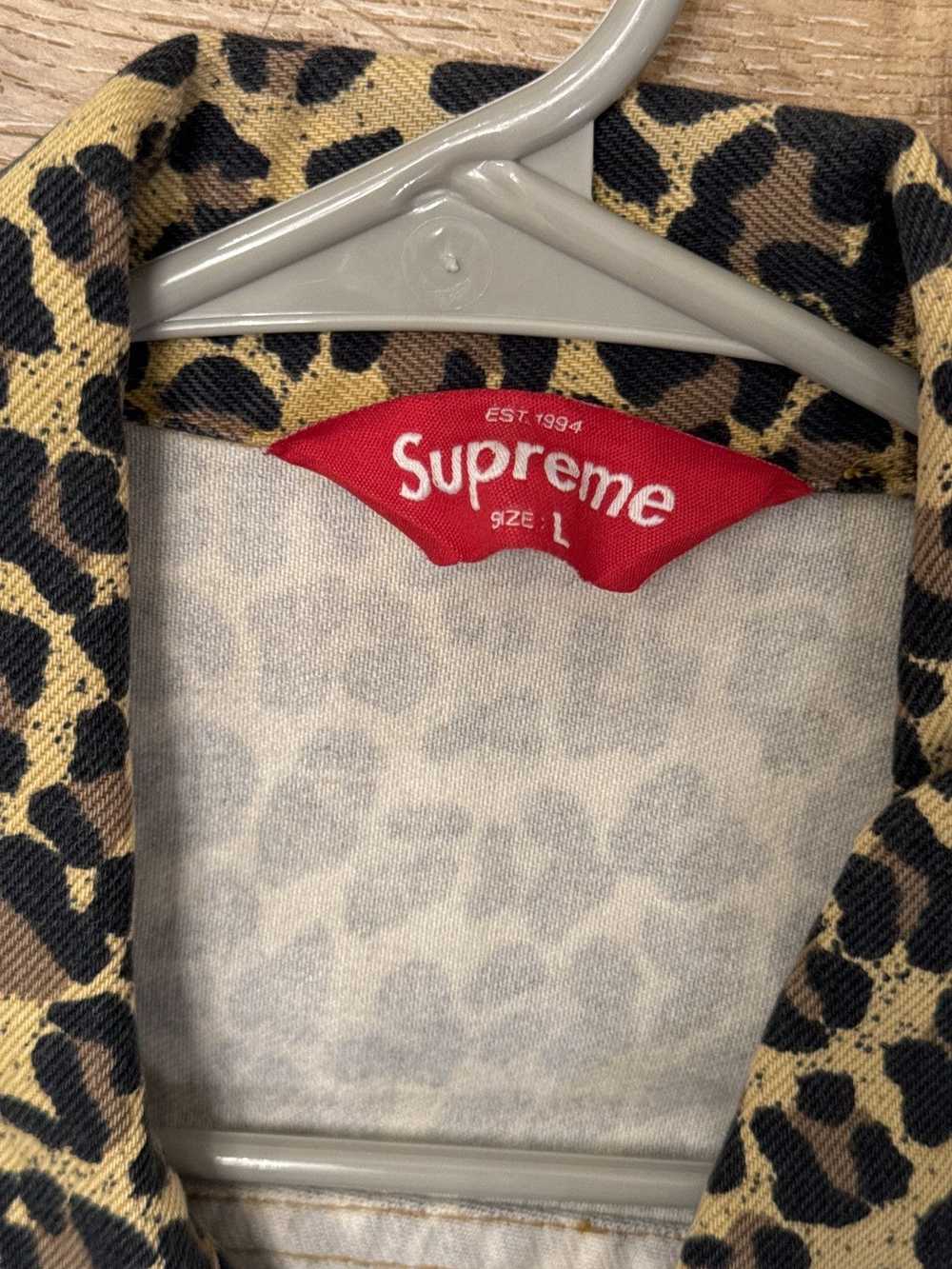 Supreme Cheetah leopard Supreme Denim Trucker - image 3