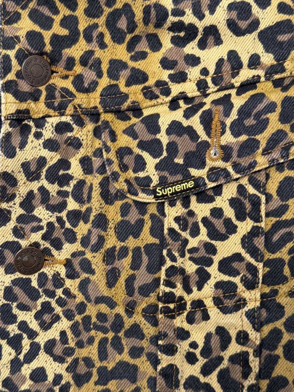 Supreme Cheetah leopard Supreme Denim Trucker - image 5