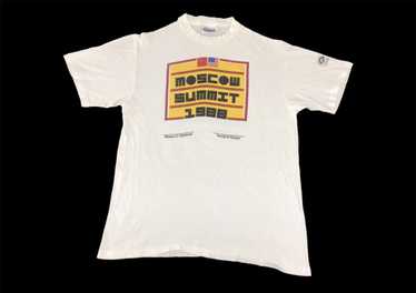 Hanes × Rare × Vintage Vintage 80s Moscow Summit … - image 1