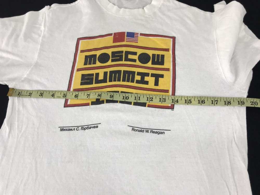 Hanes × Rare × Vintage Vintage 80s Moscow Summit … - image 8