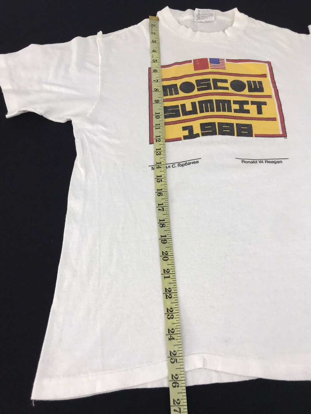 Hanes × Rare × Vintage Vintage 80s Moscow Summit … - image 9