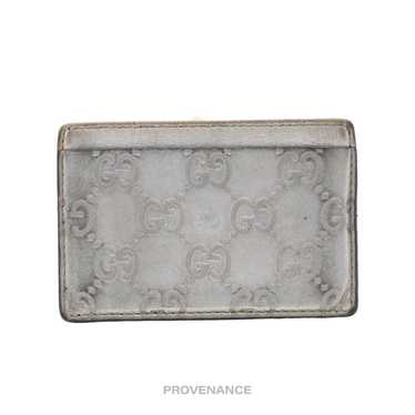 Gucci 🔴 Gucci Card Holder - Metallic GG Guccissi… - image 1