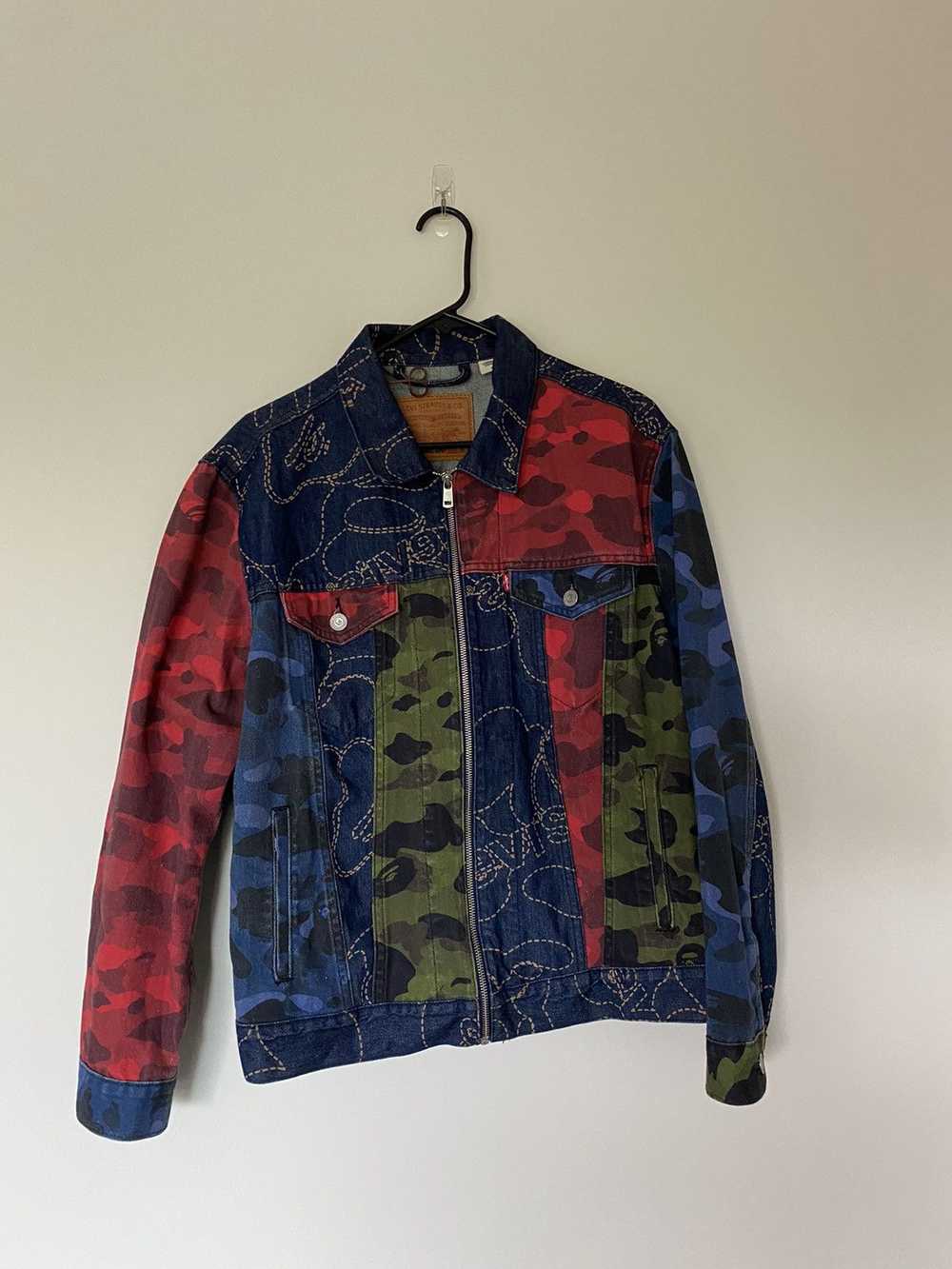 Bape × Levi's BAPE x LEVI'S MULTI COLOR TRUCKER J… - image 1