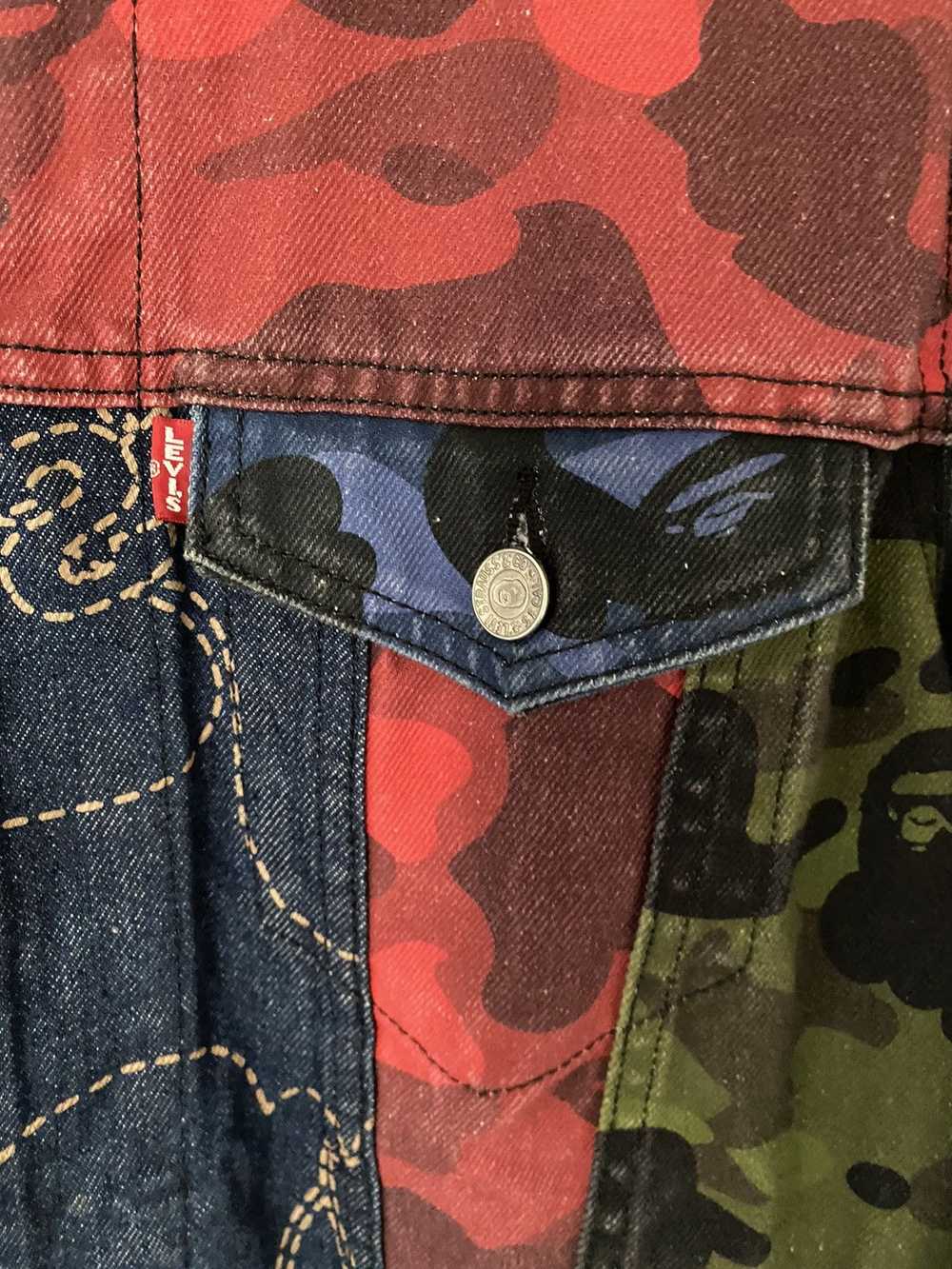 Bape × Levi's BAPE x LEVI'S MULTI COLOR TRUCKER J… - image 4