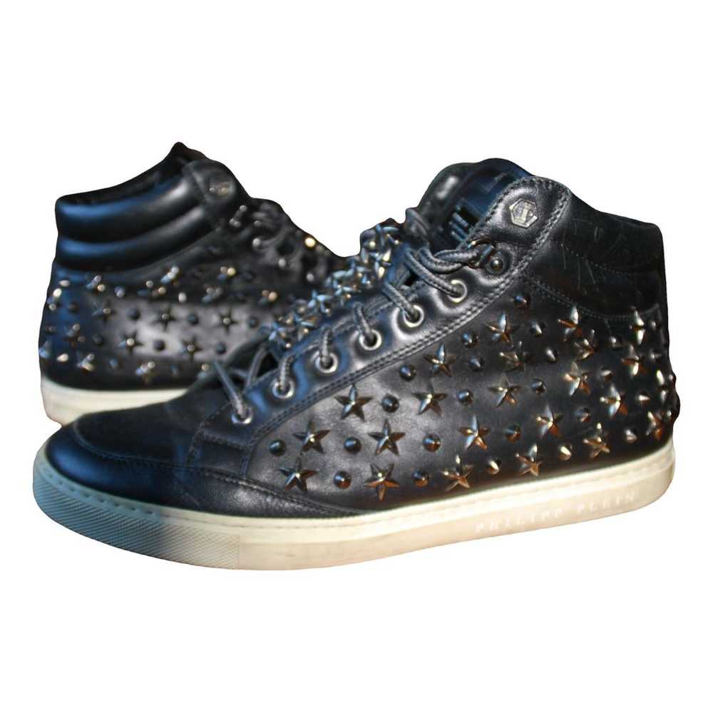 Philipp Plein Leather high trainers - image 1