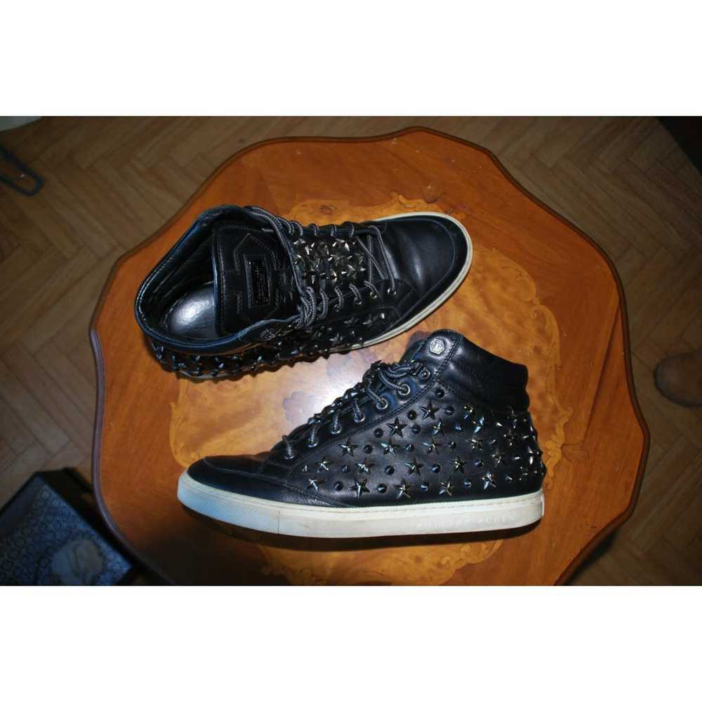 Philipp Plein Leather high trainers - image 3