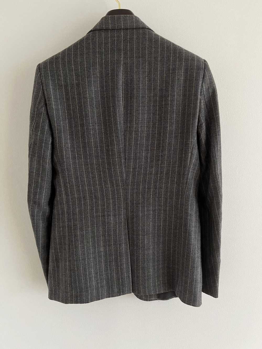 Gucci × Tom Ford GUCCI Wool Grey Striped Blazer -… - image 3