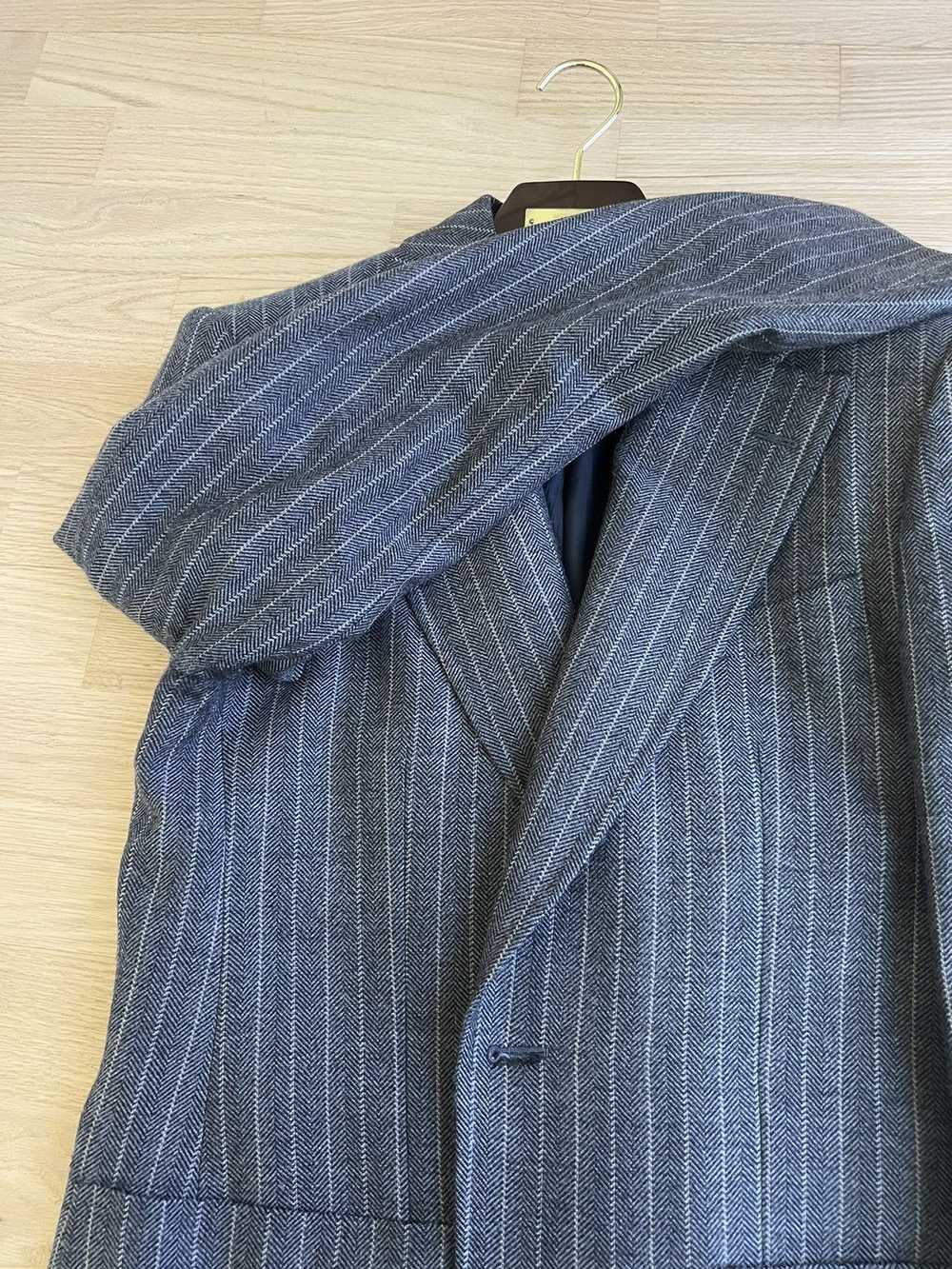 Gucci × Tom Ford GUCCI Wool Grey Striped Blazer -… - image 9