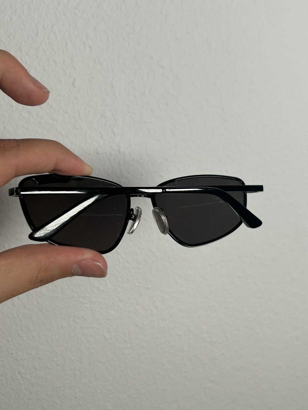 Balenciaga Thin Sleek Cat Eye Sunglasses w/case - image 3