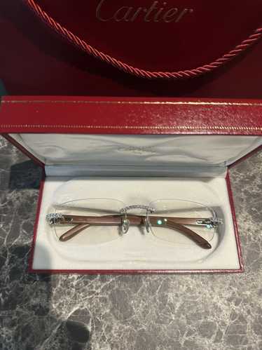 Cartier × Vintage Cartier Rimless Bubinga Wood