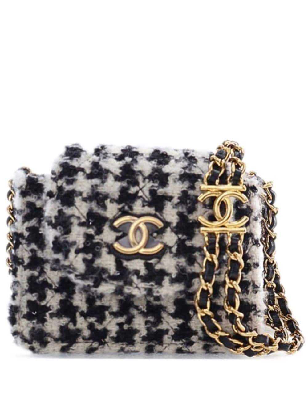 CHANEL Pre-Owned 2021-2024 Mini CC Tweed Houndsto… - image 1