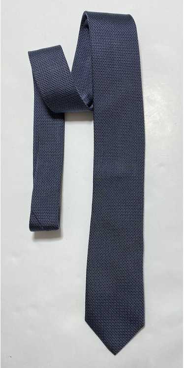 HUGO BOSS GRAY  TIE 100% SILK GEOMETRIC 62''/2.5''