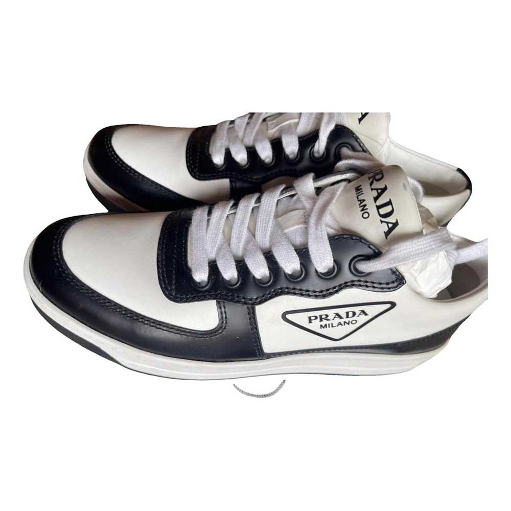 Prada Downtown leather trainers - image 1