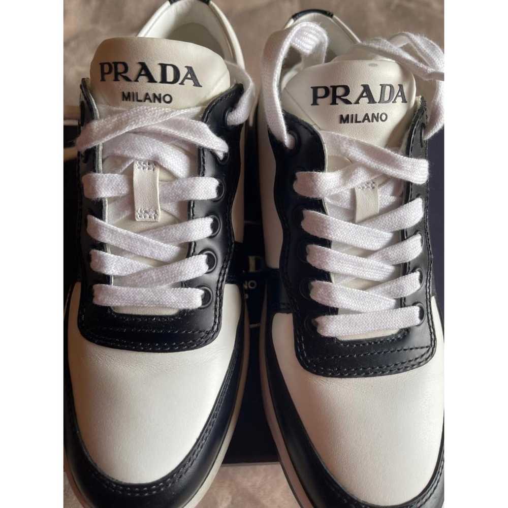 Prada Downtown leather trainers - image 2