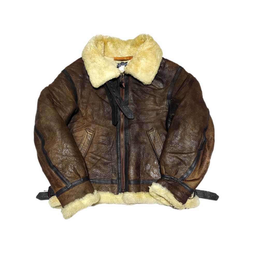 Avirex Beautiful Sheepskin Bomber Jacket type B-3… - image 1