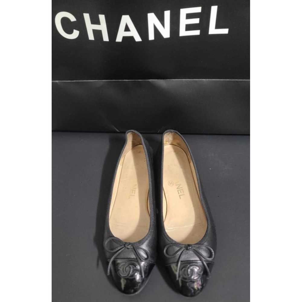 Chanel Cambon leather ballet flats - image 6