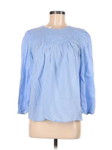 Ann Taylor LOFT Outlet Women Blue 3/4 Sleeve Blous