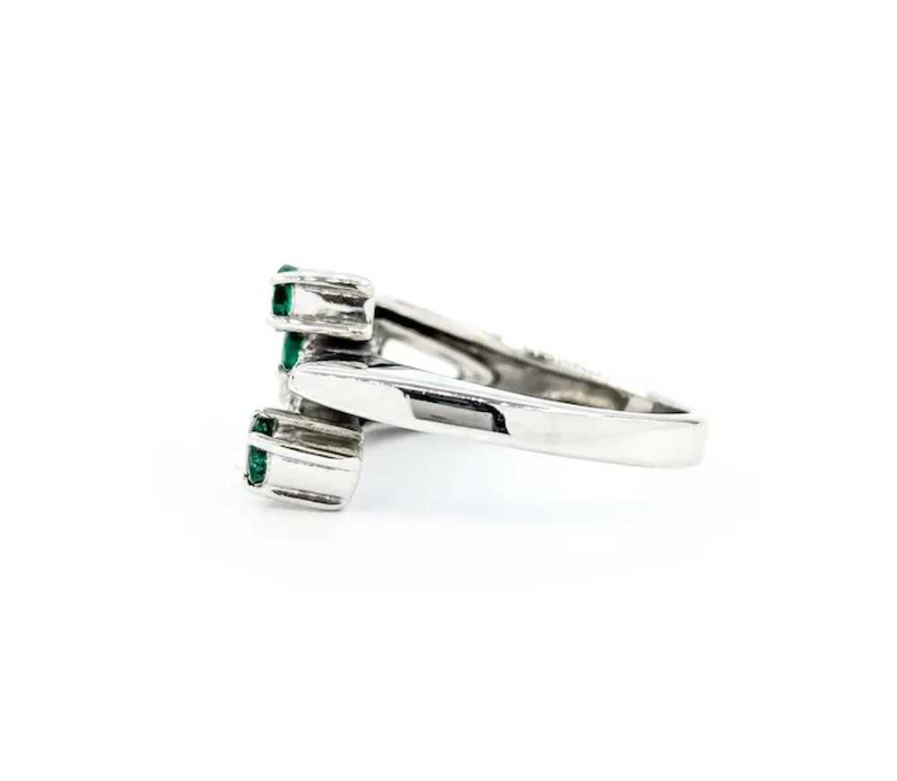 EFFY Emerald & Diamond Bypass Fashion Ring in Whi… - image 7